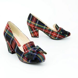 B.A.I.T. “Hippy” Heels in Black Plaid